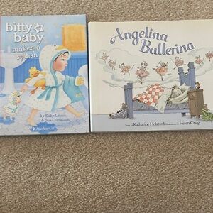 American Girl Bitty Baby and Angelina Ballerina Books  NEW